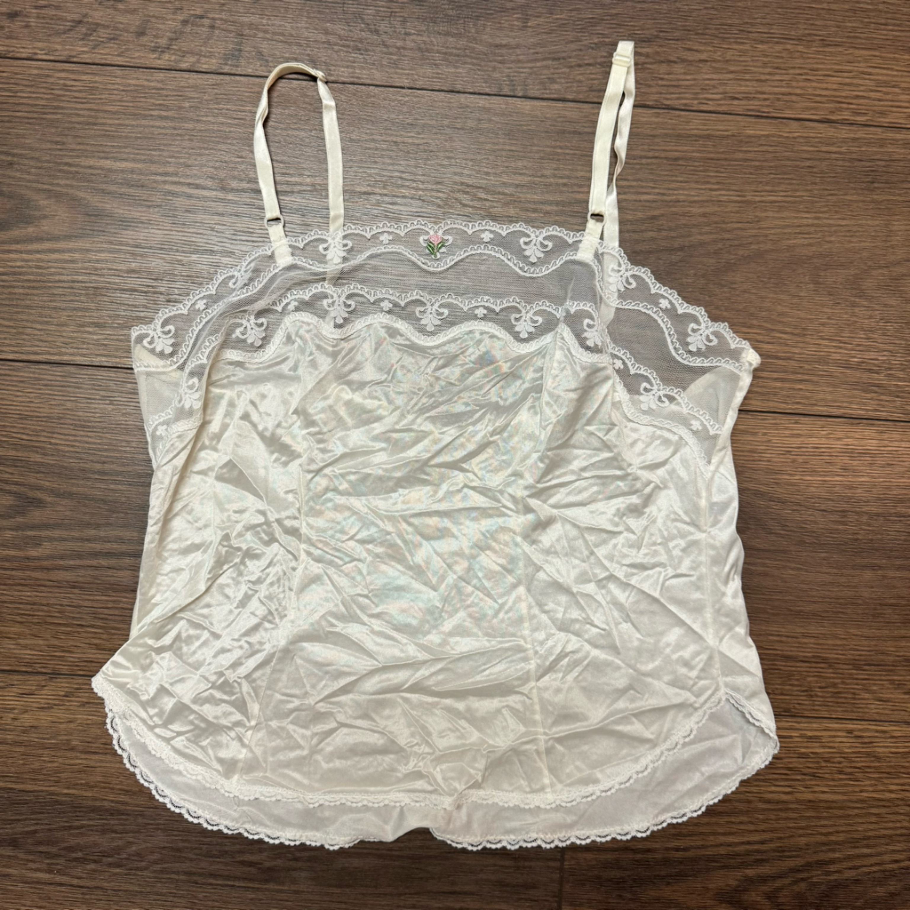 Vintage Maidenform Delectables Antron Nylon Cami Size 34 Ilgwu